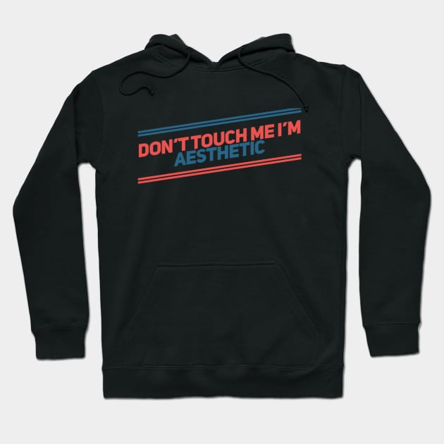 Don't Touch me I'm Aesthetic Hoodie by GFX ARTS CREATIONS